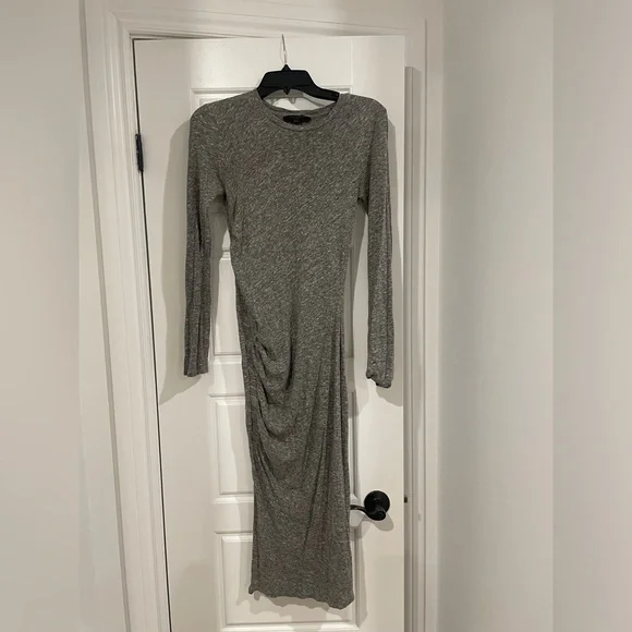 All saints Tina dress gray midi size medium - Picture 6 of 11